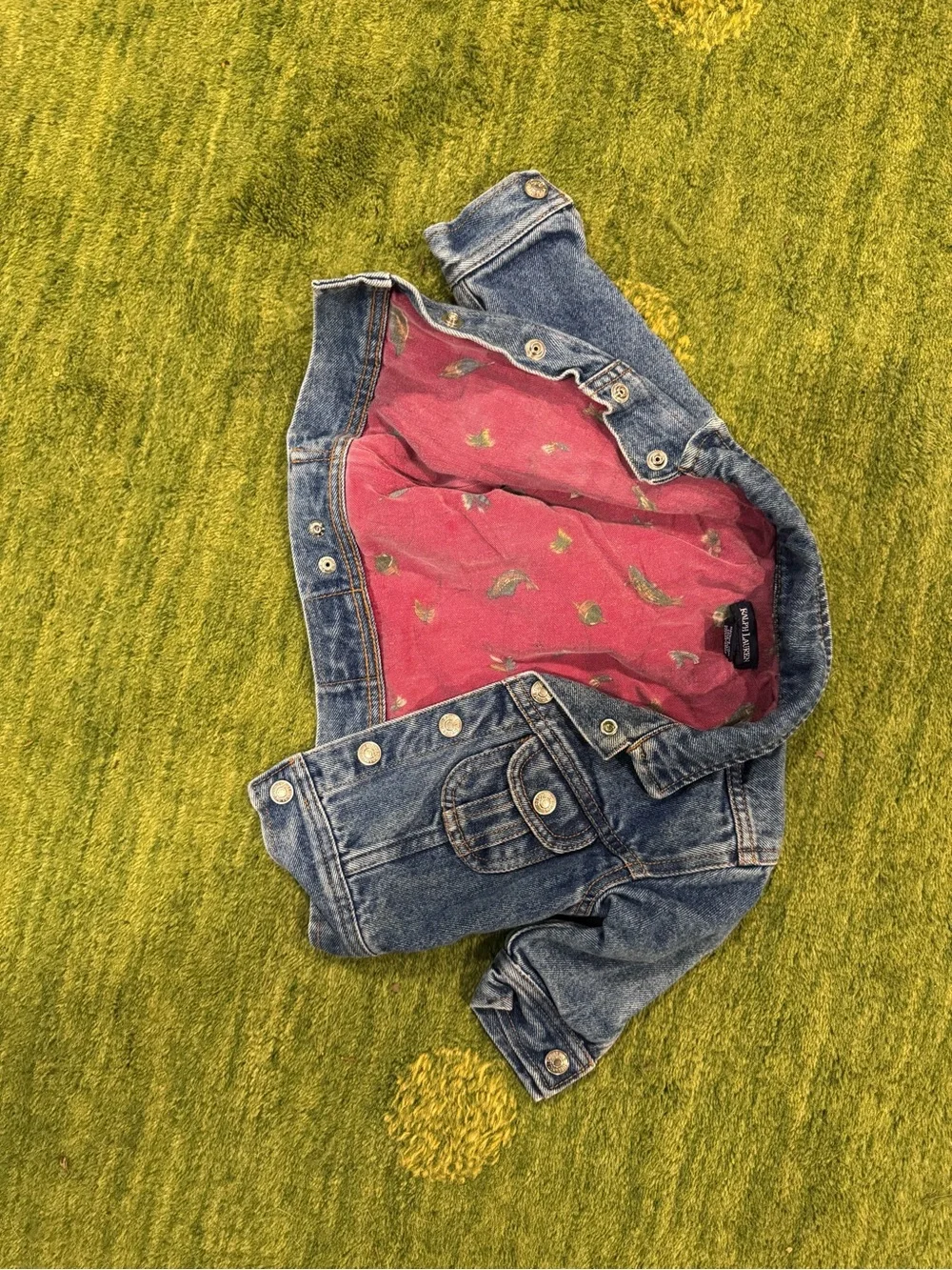 Vintage 1980 Ralph Lauren denim jacket babies 3 months to 12 months rare mallard